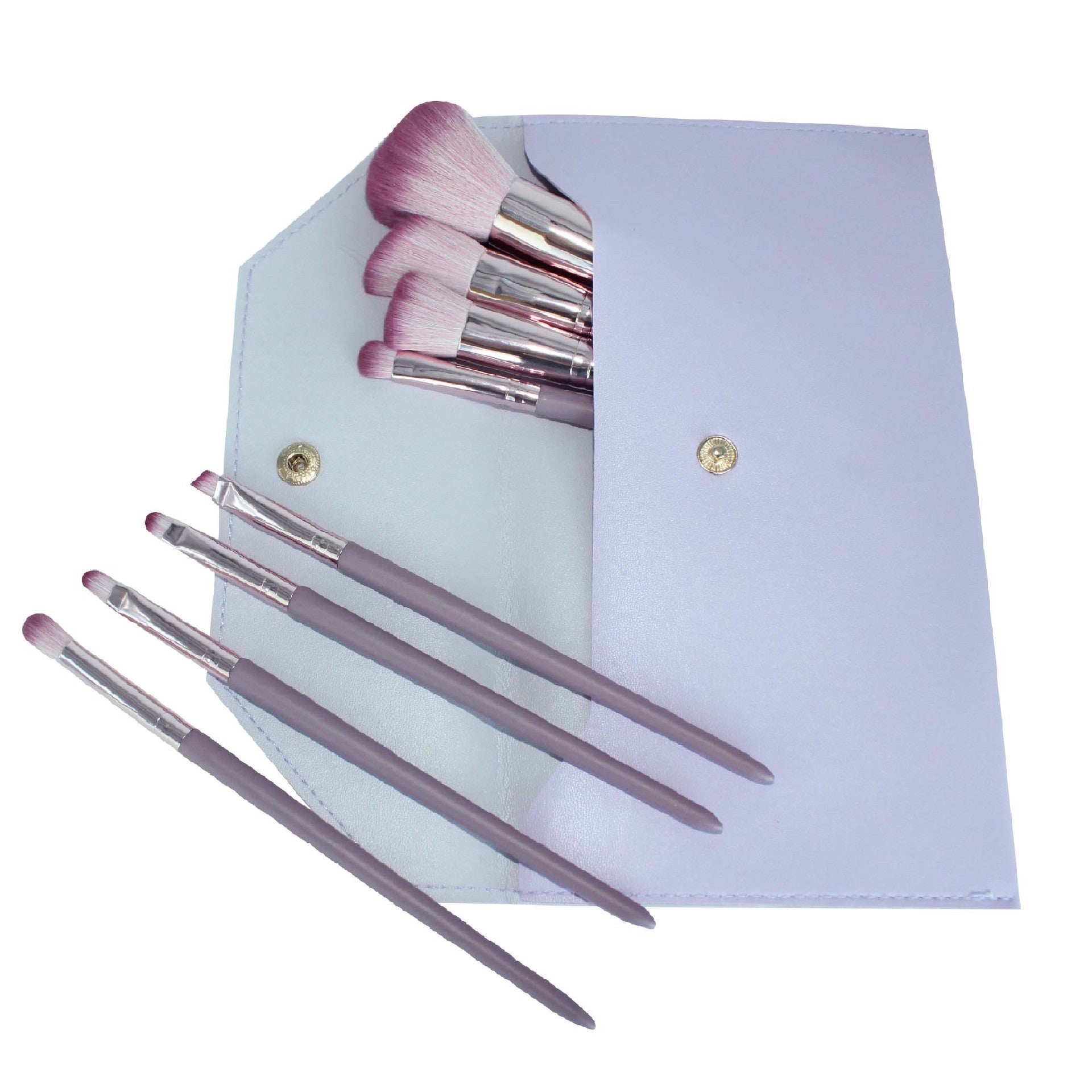 8-Piece Makeup Brush Set with Gradient Design