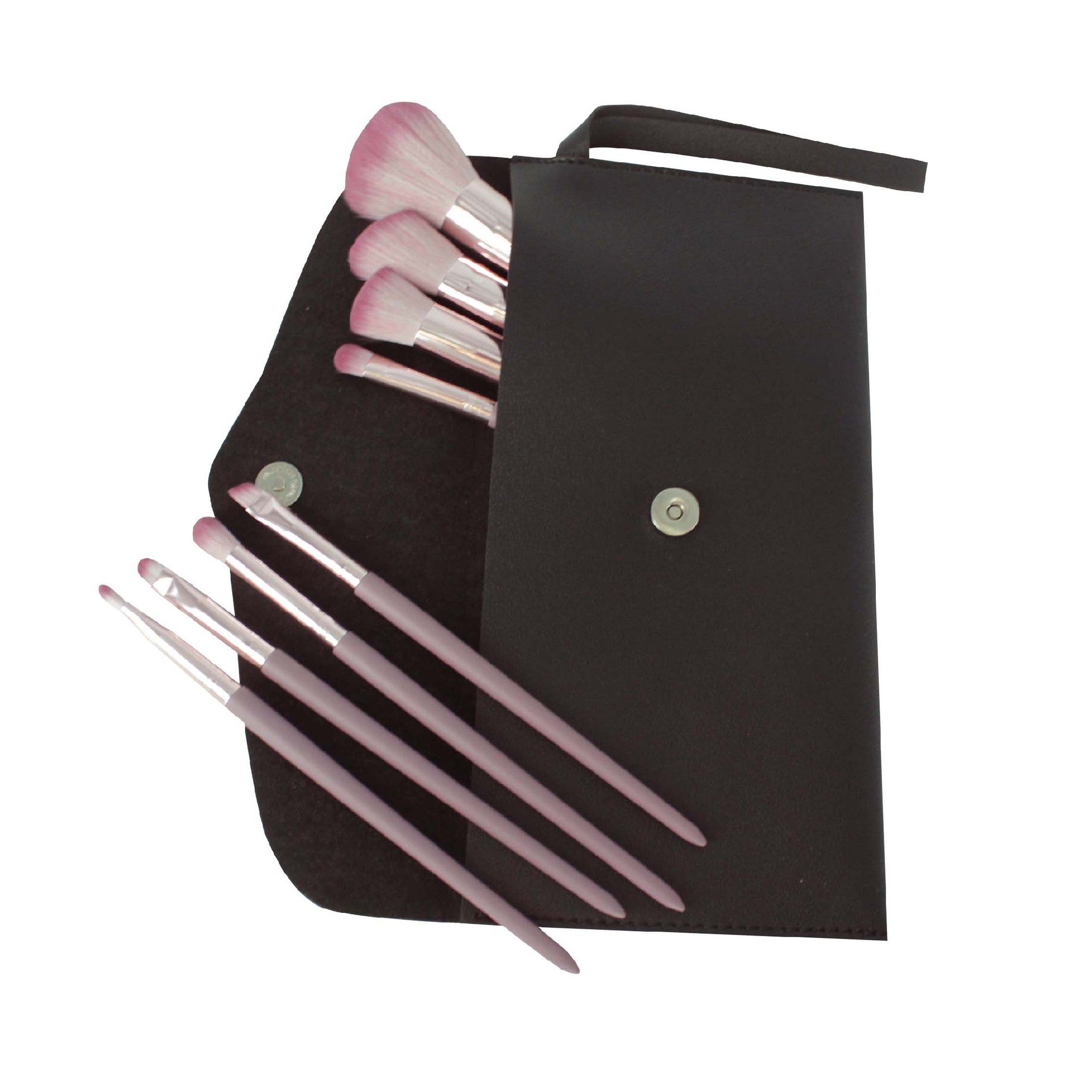 8-Piece Makeup Brush Set with Gradient Design