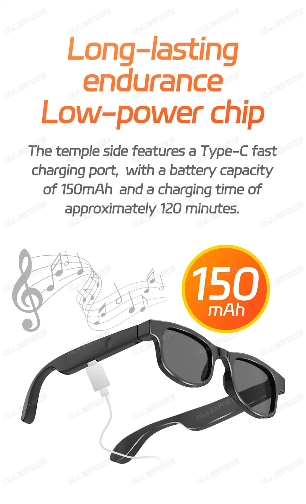 AI Smart Glasses Men Women Multifunction Touch Music Playback Remote Camera Control Voice Assistant BT Glasses Smart Sunglasses