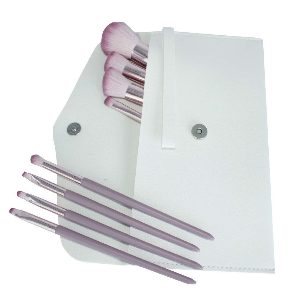 8-Piece Makeup Brush Set with Gradient Design