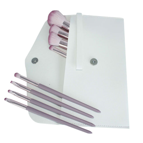 8-Piece Makeup Brush Set with Gradient Design